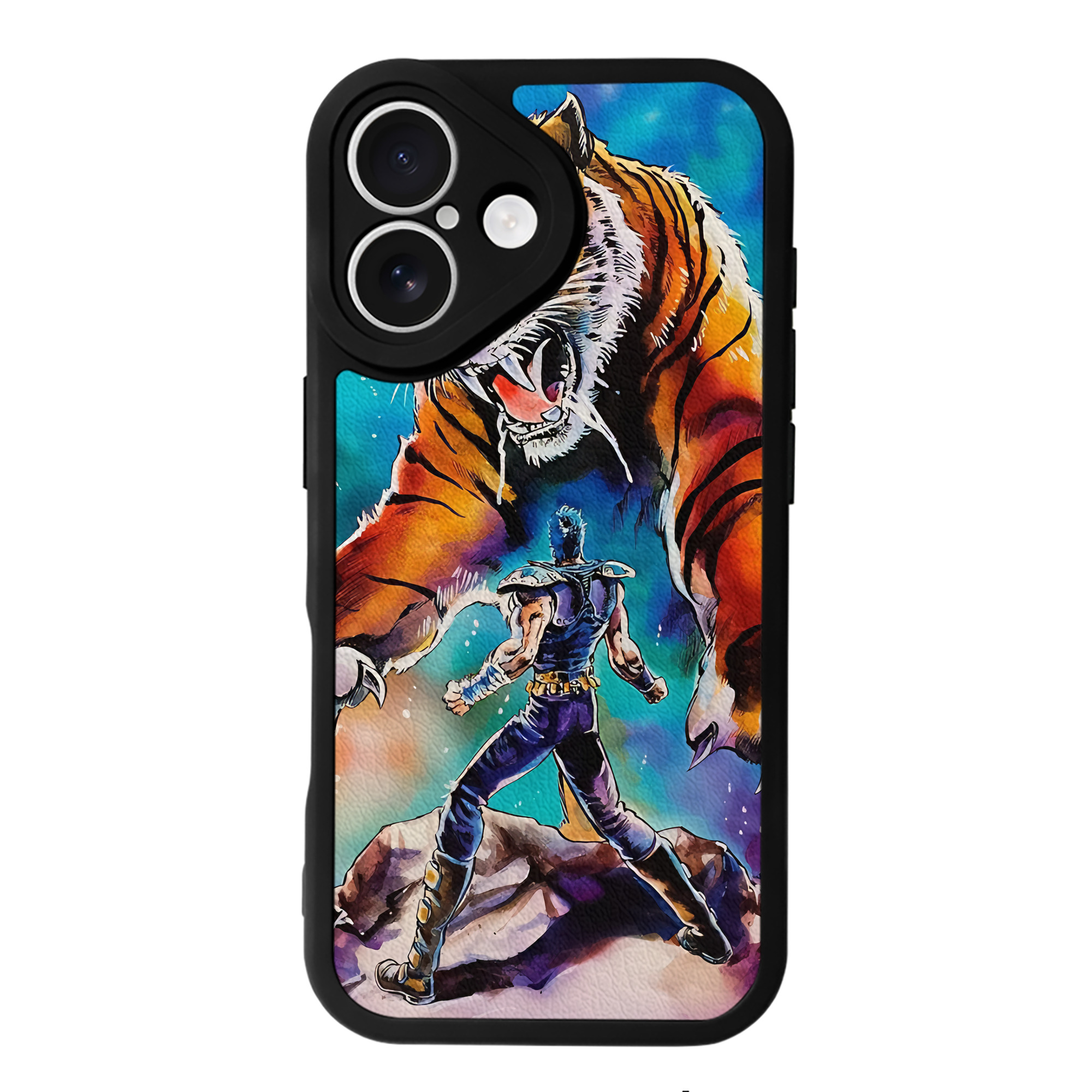（画像用） 北斗の拳 Fist of the North Star 【iPhone 16シリーズ対応】シリコンスマホケース（レザー調） 材質：シリコン
